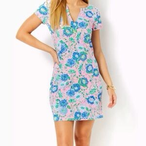 Lilly Pulitzer UPF 50+ Sophiletta Dress Conch Shell Pink Rumor Has It NWT In Pac